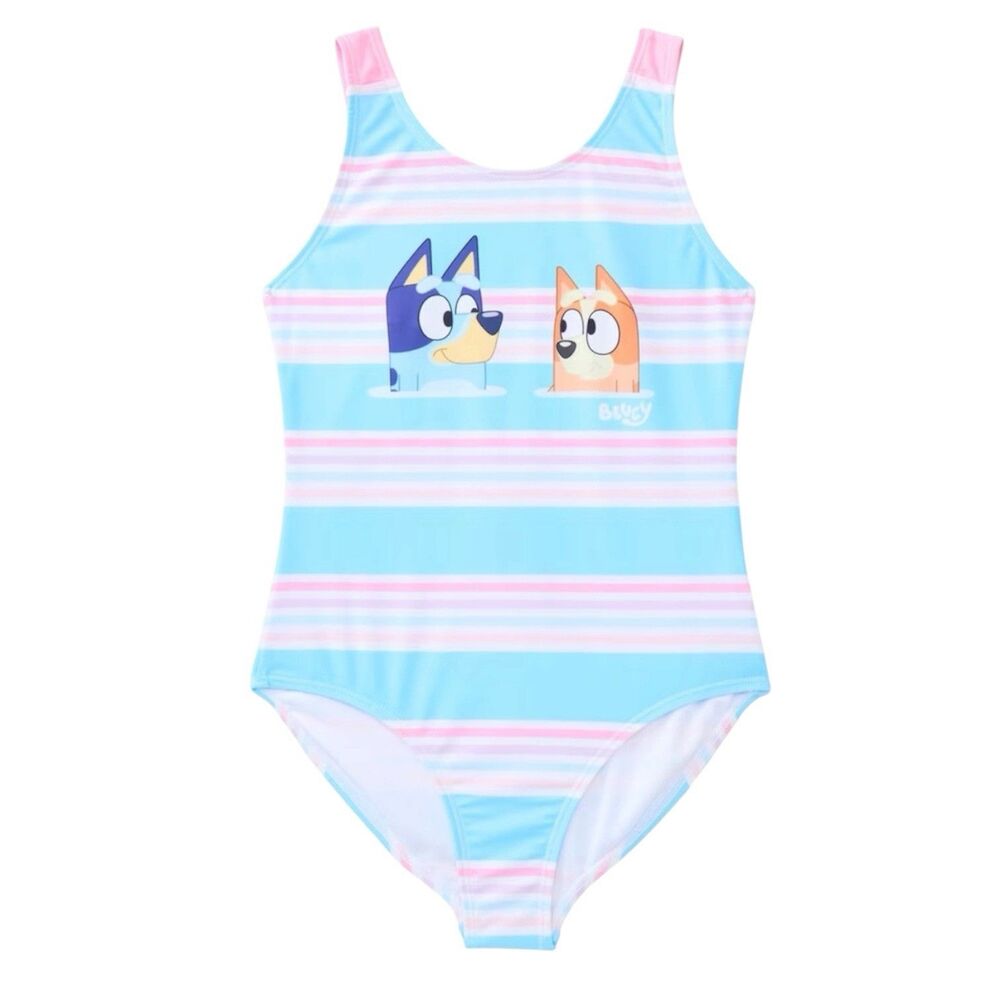 Dreamwave Apparel Girls Bluey Character Swimsuit One-Piece Size Large (10-12)